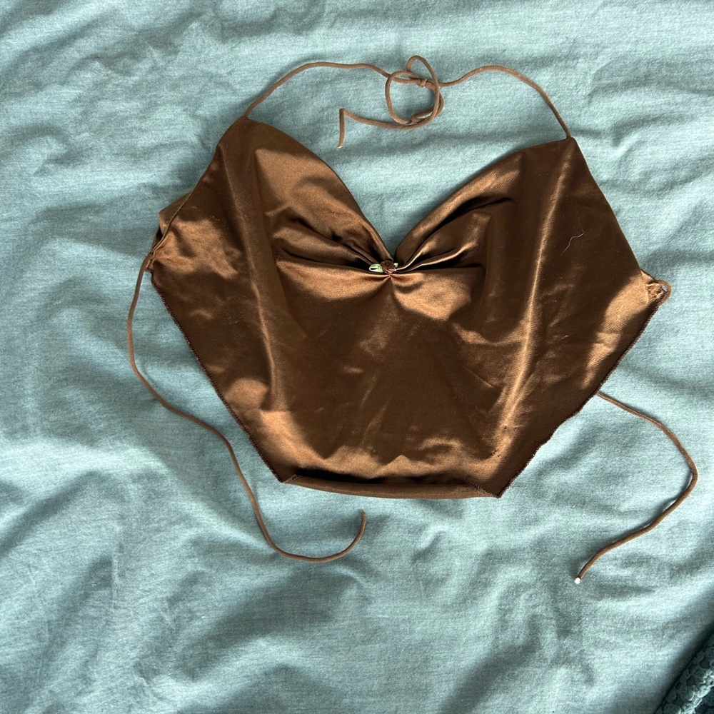 Backless brown Cider top